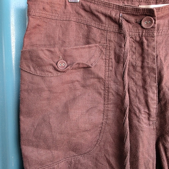 Kenar Brown Cargo Pants Relaxed Fit Size 8 - Picture 4 of 13
